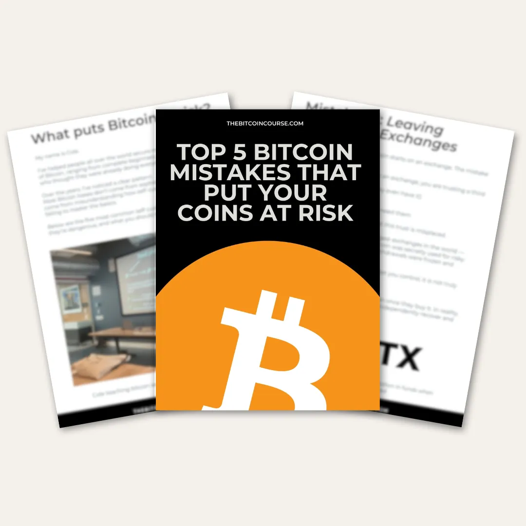 5 Common Bitcoin Self-Custody Mistakes — Free Guide